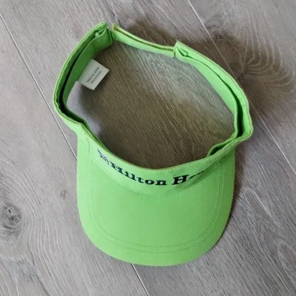 Hilton Head Visor Hat Cap Green Blue South Carolina Adjustable Strap OSFA Beach - Picture 3 of 9